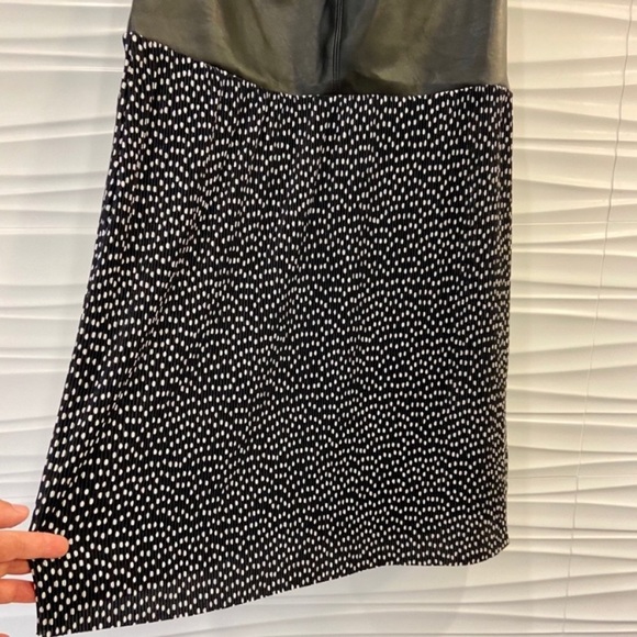 NWT Zara faux leather contrast sleeveless dress - Picture 10 of 12